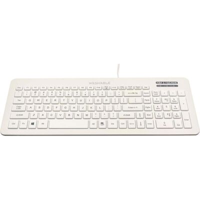 Man & Machine Europe Tastatur - Weiss Hygienetastatur abwaschbar, 104 T Man & Machine Europe Tastatur - Weiss Hygienetastatur abwaschbar, 104 T