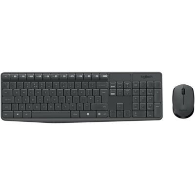 Logitech MK235 (DE, Kabellos), Tastatur, Grau Logitech MK235 (DE, Kabellos), Tastatur, Grau