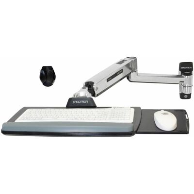 Ergotron LX Steh-Sitz-Wandmontage-Tastaturarm, Maus + Tastatur Zubehör, Silber Ergotron LX Steh-Sitz-Wandmontage-Tastaturarm, Maus + Tastatur Zubehör, Silber