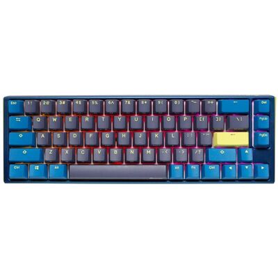Ducky One 3 Daybreak SF gaming keyboard, RGB LED - MX-Red (DE, Kabelgebunden), Tastatur, Blau Ducky One 3 Daybreak SF gaming keyboard, RGB LED - MX-Red (DE, Kabelgebunden), Tastatur, Blau
