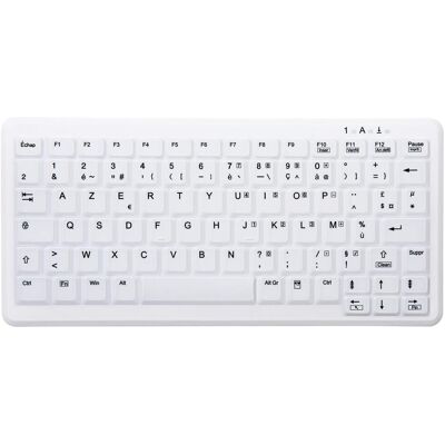 Cherry AK-C4110 Tastatur RF Wireless AZERTY Französisch (FR, Kabellos), Tastatur, Weiss Cherry AK-C4110 Tastatur RF Wireless AZERTY Französisch (FR, Kabellos), Tastatur, Weiss