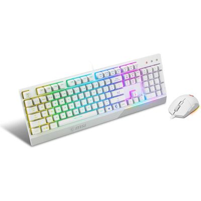 MSI Vigor GK30 combo (DE, Kabelgebunden), Tastatur, Weiss MSI Vigor GK30 combo (DE, Kabelgebunden), Tastatur, Weiss
