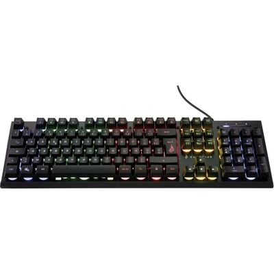 SureFire Gaming KingPin X2 Kabelgebunden, USB Gaming-Tastatur Beleuchtet, Multimediatasten Französi (FR, Kabelgebunden), Tastatur, Schwarz SureFire Gaming KingPin X2 Kabelgebunden, USB Gaming-Tastatur Beleuchtet, Multimediatasten Französi (FR, Kabelgebunden), Tastatur, Schwarz