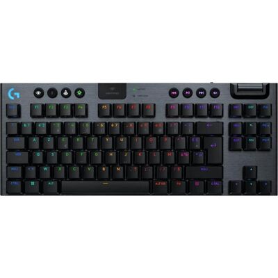 Logitech G915 X LIGHTSPEED TKL (FR, Kabelgebunden, Kabellos), Tastatur, Schwarz, Mehrfarbig Logitech G915 X LIGHTSPEED TKL (FR, Kabelgebunden, Kabellos), Tastatur, Schwarz, Mehrfarbig