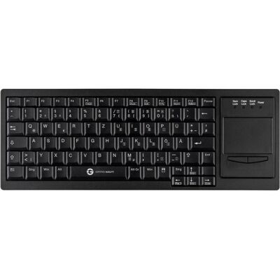 Gett Cleantype Xtra Touch Tastatur mit Touchpad USB Farbe schwarz Layout DE (DE, Kabelgebunden), Tastatur, Schwarz Gett Cleantype Xtra Touch Tastatur mit Touchpad USB Farbe schwarz Layout DE (DE, Kabelgebunden), Tastatur, Schwarz