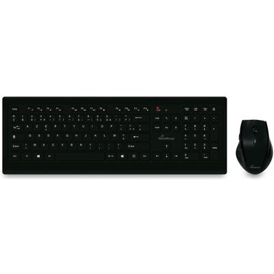 MediaRange Pack clavier sans fil et souris optique - 5 boutons - AZERTY (FR) - noir (FR, Kabelgebunden), Tastatur, Schwarz MediaRange Pack clavier sans fil et souris optique - 5 boutons - AZERTY (FR) - noir (FR, Kabelgebunden), Tastatur, Schwarz