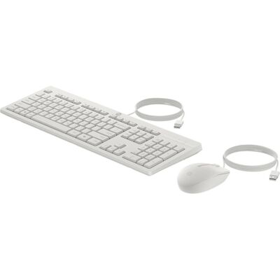 HP Mouse e tastiera 225 Wired, Full-size (100%), Cablato, USB, Bianco, Mouse incluso (IT, Kabelgebunden), Tastatur, Weiss HP Mouse e tastiera 225 Wired, Full-size (100%), Cablato, USB, Bianco, Mouse incluso (IT, Kabelgebunden), Tastatur, Weiss