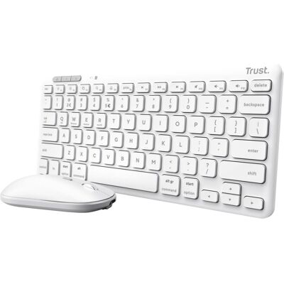 Trust LYRA Keyboard & Mouse white DE (DE, Kabellos), Tastatur, Weiss Trust LYRA Keyboard & Mouse white DE (DE, Kabellos), Tastatur, Weiss