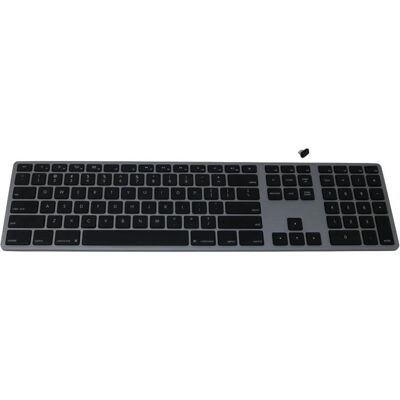 Matias Draadloos USB-C Aluminium Toetsenbord voor Mac Duits QWERTZ Space Gray (FK418DCB-DE) (DE, Kabellos), Tastatur, Grau Matias Draadloos USB-C Aluminium Toetsenbord voor Mac Duits QWERTZ Space Gray (FK418DCB-DE) (DE, Kabellos), Tastatur, Grau