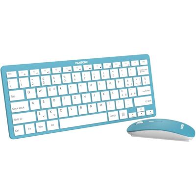 Pantone Tastatur mit Maus (IT, Kabellos), Tastatur, Blau Pantone Tastatur mit Maus (IT, Kabellos), Tastatur, Blau