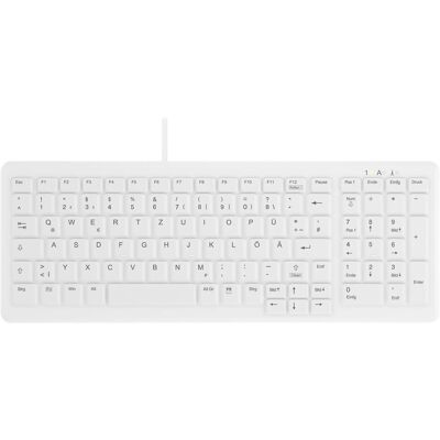 CHERRY AK-C7000 Tastatur USB QWERTZ Deutsch Weiss (DE, Kabelgebunden), Tastatur, Weiss CHERRY AK-C7000 Tastatur USB QWERTZ Deutsch Weiss (DE, Kabelgebunden), Tastatur, Weiss