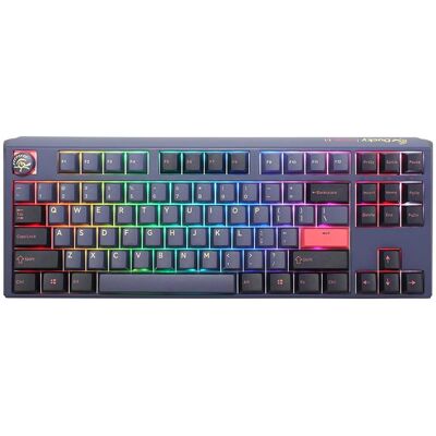 Ducky One 3 Cosmic Blue TKL Gaming Tastatur, RGB LED - MX-Ergo-Clear (DE, Kabelgebunden), Tastatur, Blau Ducky One 3 Cosmic Blue TKL Gaming Tastatur, RGB LED - MX-Ergo-Clear (DE, Kabelgebunden), Tastatur, Blau