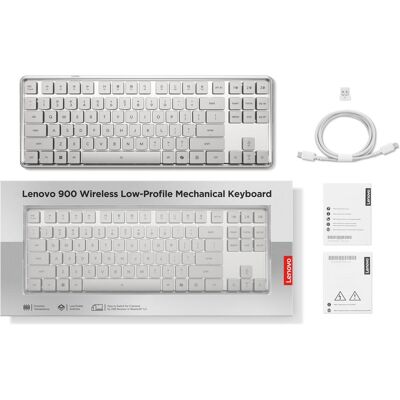 IBM 900 Wireless Mechanical Keyboard-German (P) (DE, Kabellos), Tastatur, Weiss IBM 900 Wireless Mechanical Keyboard-German (P) (DE, Kabellos), Tastatur, Weiss