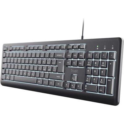 Trust Primo Beleuchtete (IT, Kabelgebunden), Tastatur, Schwarz Trust Primo Beleuchtete (IT, Kabelgebunden), Tastatur, Schwarz