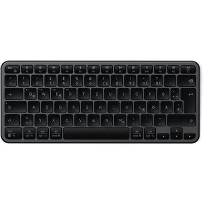 Satechi Slim EX1 Kabellose Tastatur, Space Schwarz, Bluetooth, Deutsch (DE, Kabellos), Tastatur, Schwarz Satechi Slim EX1 Kabellose Tastatur, Space Schwarz, Bluetooth, Deutsch (DE, Kabellos), Tastatur, Schwarz