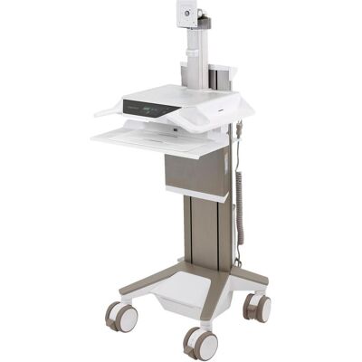 Ergotron CareFit Pro - Wagen für LCD-Anzeige/Tastatur/Maus/CPU (Electric Lift), Notebookwagen, Weiss Ergotron CareFit Pro - Wagen für LCD-Anzeige/Tastatur/Maus/CPU (Electric Lift), Notebookwagen, Weiss