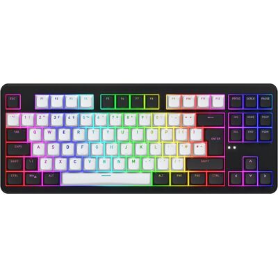 Hator Rockfall 3 TKL - Sans Fil - Noir (FR, Kabelgebunden, Kabellos), Tastatur, Mehrfarbig, Schwarz Hator Rockfall 3 TKL - Sans Fil - Noir (FR, Kabelgebunden, Kabellos), Tastatur, Mehrfarbig, Schwarz