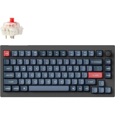 Keychron V1 Max (DE, Kabelgebunden, Kabellos), Tastatur, Grau, Schwarz Keychron V1 Max (DE, Kabelgebunden, Kabellos), Tastatur, Grau, Schwarz
