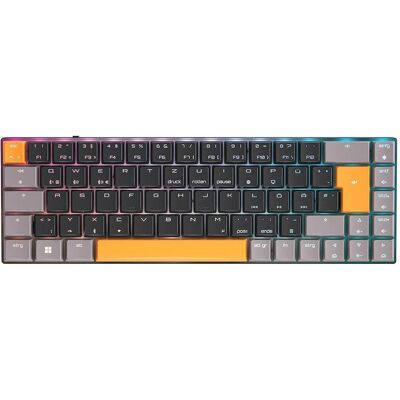 CHERRY xtrfy MX-LP 2.1 (DE, Kabelgebunden, Kabellos), Tastatur, Schwarz, Grau CHERRY xtrfy MX-LP 2.1 (DE, Kabelgebunden, Kabellos), Tastatur, Schwarz, Grau