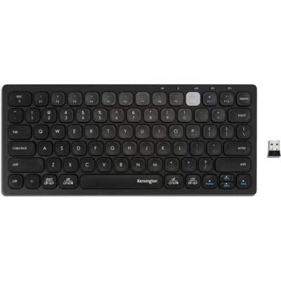 Kensington Kompakte Multi-Device Dual Wireless Tastatur (BE, Kabellos), Tastatur, Schwarz Kensington Kompakte Multi-Device Dual Wireless Tastatur (BE, Kabellos), Tastatur, Schwarz