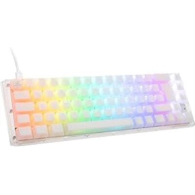 Ducky One 3 Aura White SF Gaming Tastatur, RGB LED - MX-Silent-Red (DE, Kabelgebunden), Tastatur, Weiss Ducky One 3 Aura White SF Gaming Tastatur, RGB LED - MX-Silent-Red (DE, Kabelgebunden), Tastatur, Weiss