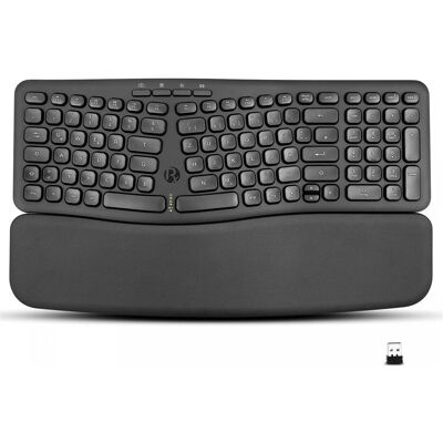 Perixx Wireless Ergonomic Black DE Keyboard (DE, Kabellos), Tastatur, Schwarz Perixx Wireless Ergonomic Black DE Keyboard (DE, Kabellos), Tastatur, Schwarz