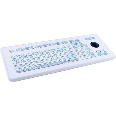 Gett InduDur robuste besonders widerstandsfähige Folientastatur Kurzhubtasten mit Trackball und NUM (DE, Kabelgebunden), Tastatur, Weiss Gett InduDur robuste besonders widerstandsfähige Folientastatur Kurzhubtasten mit Trackball und NUM (DE, Kabelgebunden), Tastatur, Weiss