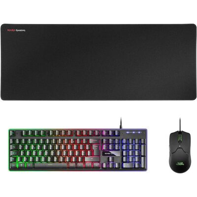 Mars Gaming Mcpxbfr (FR, Kabelgebunden), Tastatur, Schwarz Mars Gaming Mcpxbfr (FR, Kabelgebunden), Tastatur, Schwarz