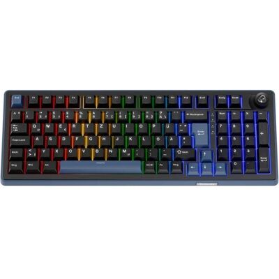 Ducky OK-M 98 Gaming-Tastatur, 98%, Hot-Swap-fähig, RGB, ISO - KTT Tactile (DE, Kabelgebunden, Kabellos), Tastatur, Schwarz Ducky OK-M 98 Gaming-Tastatur, 98%, Hot-Swap-fähig, RGB, ISO - KTT Tactile (DE, Kabelgebunden, Kabellos), Tastatur, Schwarz