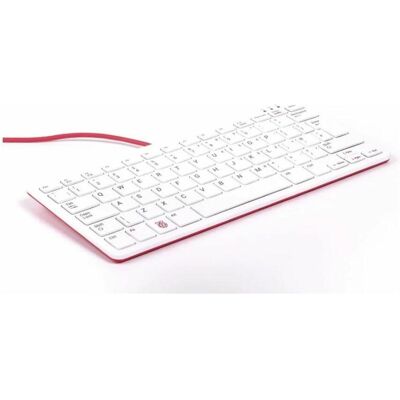 Raspberry Pi Raspberry Pi AZERTY Rot Weiß Tastatur - Tastatur Raspberry Pi Raspberry Pi AZERTY Rot Weiß Tastatur - Tastatur