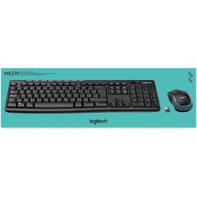 Logitech MK270 (NL, Kabellos), Tastatur, Schwarz Logitech MK270 (NL, Kabellos), Tastatur, Schwarz
