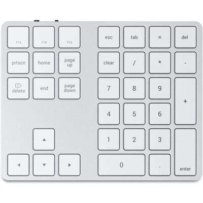 Satechi Alu Extended (Nummernblock, Kabellos), Tastatur, Silber, Schwarz Satechi Alu Extended (Nummernblock, Kabellos), Tastatur, Silber, Schwarz