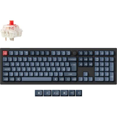 Keychron V6 Max (DE, Kabelgebunden, Kabellos), Tastatur, Schwarz Keychron V6 Max (DE, Kabelgebunden, Kabellos), Tastatur, Schwarz