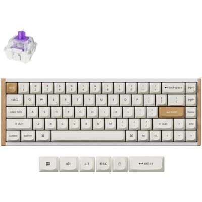 Keychron K6 HE SE 65% pelinappaimisto, valkoinen/puu, Maus + Tastatur Zubehör, Weiss Keychron K6 HE SE 65% pelinappaimisto, valkoinen/puu, Maus + Tastatur Zubehör, Weiss