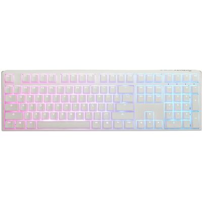 Ducky One 3 Aura White Gaming Tastatur, RGB LED - MX-Speed-Silver (DE, Kabelgebunden), Tastatur, Weiss Ducky One 3 Aura White Gaming Tastatur, RGB LED - MX-Speed-Silver (DE, Kabelgebunden), Tastatur, Weiss