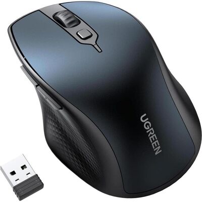 Ugreen Wireless mouse MU101 2.4G+BT (Blue) (Kabellos), Maus, Blau Ugreen Wireless mouse MU101 2.4G+BT (Blue) (Kabellos), Maus, Blau