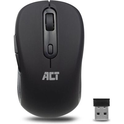 ACT Wireless Mouse, USB nano receiver, 1600 dpi, black (Kabellos), Maus, Schwarz ACT Wireless Mouse, USB nano receiver, 1600 dpi, black (Kabellos), Maus, Schwarz
