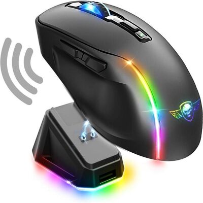 Spirit Of Gamer Elite M50 Dark (Kabelgebunden, Kabellos), Maus, Schwarz Spirit Of Gamer Elite M50 Dark (Kabelgebunden, Kabellos), Maus, Schwarz