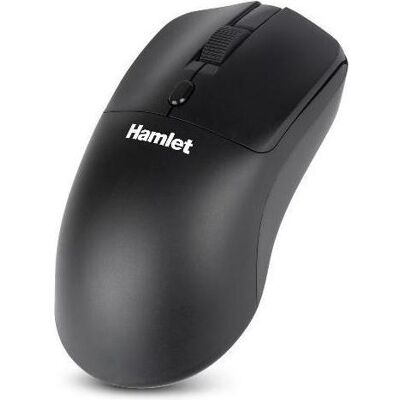 Hamlet XMICEBTW-RB Mouse Ottico 1600Dpi Wireless 2,4Ghz + Bluetooth 5.0 (Kabellos), Maus, Schwarz Hamlet XMICEBTW-RB Mouse Ottico 1600Dpi Wireless 2,4Ghz + Bluetooth 5.0 (Kabellos), Maus, Schwarz