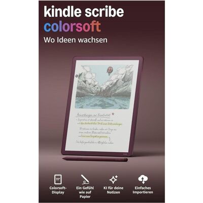 Amazon Kindle Scribe Colorsoft (2026) (11", 64 GB), eReader, Grau, Beige Amazon Kindle Scribe Colorsoft (2026) (11", 64 GB), eReader, Grau, Beige