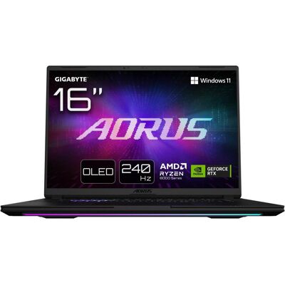 Gigabyte AORUS MASTER 16 8XJJ4DEE64SP (16", 1000 GB, 32 GB, DE), Notebook, Schwarz Gigabyte AORUS MASTER 16 8XJJ4DEE64SP (16", 1000 GB, 32 GB, DE), Notebook, Schwarz