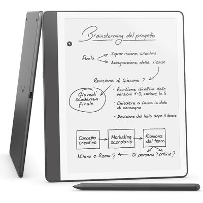 Amazon Kindle Scribe - 1. Generation - E-Book-Reader - 64 GB - 10,2" Monochrom - Touchscreen - Bluetooth, Wi-Fi - Tungsten Amazon Kindle Scribe - 1. Generation - E-Book-Reader - 64 GB - 10,2" Monochrom - Touchscreen - Bluetooth, Wi-Fi - Tungsten