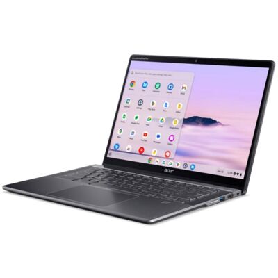 Acer Chromebook Plus Spin 514 14" i3-100U 16/128 WUXGA ChromeOS (14", 128 GB, 16 GB, DE), Notebook, Grau Acer Chromebook Plus Spin 514 14" i3-100U 16/128 WUXGA ChromeOS (14", 128 GB, 16 GB, DE), Notebook, Grau