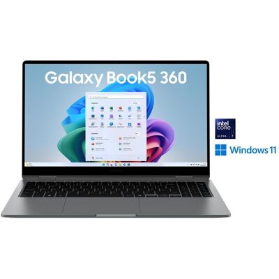 Samsung Galaxy Book5 360 (15.60", 512 GB, 32 GB, DE, Intel Core Ultra 7 258V), Notebook, Grau Samsung Galaxy Book5 360 (15.60", 512 GB, 32 GB, DE, Intel Core Ultra 7 258V), Notebook, Grau