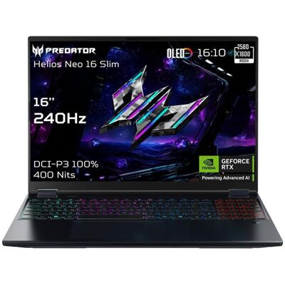 Acer Predator Helios Neo 16S AI OLED (16", 2000 GB, 64 GB, Eng. Int., Intel Core Ultra 9 275HX), Notebook, Schwarz Acer Predator Helios Neo 16S AI OLED (16", 2000 GB, 64 GB, Eng. Int., Intel Core Ultra 9 275HX), Notebook, Schwarz