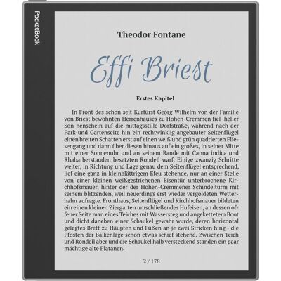 PocketBook InkPad Eo 2 Mist Grey (10.30", 64 GB), eReader, Schwarz, Grau PocketBook InkPad Eo 2 Mist Grey (10.30", 64 GB), eReader, Schwarz, Grau