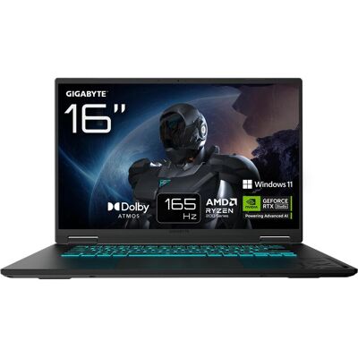Gigabyte Gaming A16 3WH (16", 1000 GB, 16 GB, DE, AMD Ryzen 7 260), Notebook, Schwarz Gigabyte Gaming A16 3WH (16", 1000 GB, 16 GB, DE, AMD Ryzen 7 260), Notebook, Schwarz