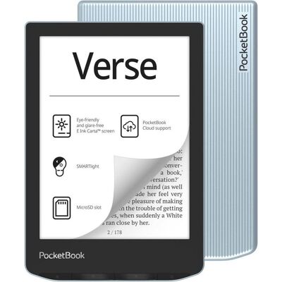 PocketBook Verse-Lesegerät (PB629-2-WW) (6", 8 GB), eReader, Grau PocketBook Verse-Lesegerät (PB629-2-WW) (6", 8 GB), eReader, Grau