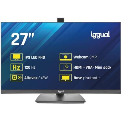 Iggual ML27WC (1920 x 1080 Pixel, 27"), Monitor, Schwarz Iggual ML27WC (1920 x 1080 Pixel, 27"), Monitor, Schwarz