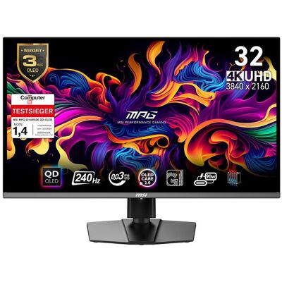 MSI MPG 321URXDE QD-OLED (3840 x 2160 Pixel, 32"), Monitor, Schwarz MSI MPG 321URXDE QD-OLED (3840 x 2160 Pixel, 32"), Monitor, Schwarz